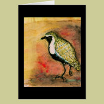 Golden Plover - water bird Note Card cards
