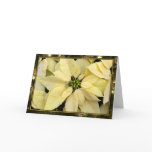 Golden Poinsettia Christmas Card