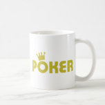 golden poker crown icon coffee mugs