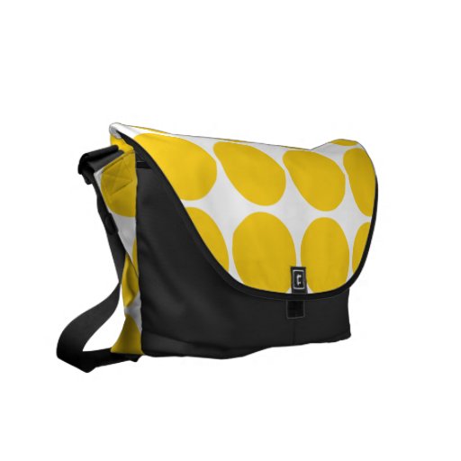 Golden Polka Dot Circles & Spots : Gold Polka Dots Commuter Bag