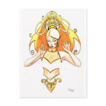 Golden postcards