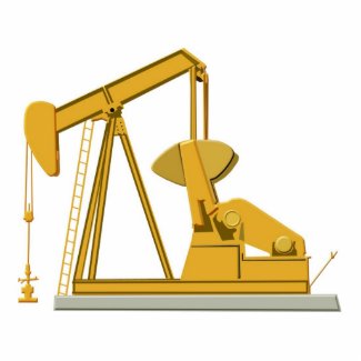 Golden Pumpjack photosculpture