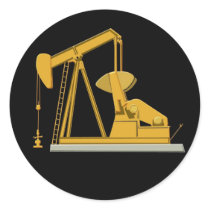 Golden Pumpjack Stickers