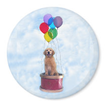Golden Puppy Forever Young Magnet