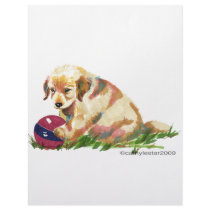 Golden Puppy with Ball Letterhead Design