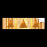 GOLDEN PYRAMIDS bumper stickers