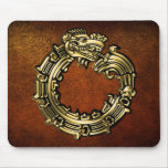 Golden Quetzalcoatl Mouse Pads