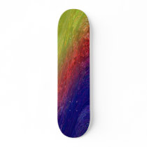 Golden Rainbow Waves Skate Board Deck
