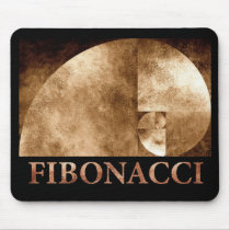 Golden Ratio, Fibonacci Spiral Mousepad