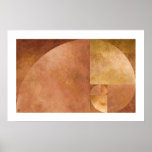 Golden Ratio, Fibonacci Spiral Print