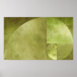 Golden Ratio, Fibonacci Spiral Print