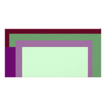 Golden Ratio Mauve Blocks Photo Greeting Card