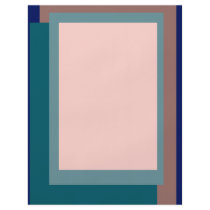Golden Ratio Teal Blush Blocks flyers