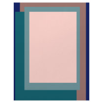 Golden Ratio Teal Blush Blocks letterhead