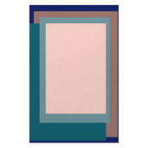 Golden Ratio Teal Blush Blocks stationery