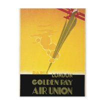 Golden Ray Air Union Postcard