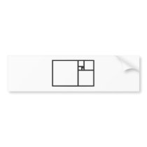 Golden Rectangle Bumper Sticker
