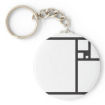 Golden Rectangle Key Chains