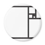 Golden Rectangle Refrigerator Magnets