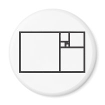 Golden Rectangle Fridge Magnets