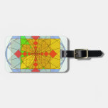 Golden rectangle shapes luggage tags