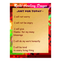 Golden REIKI HEALING PRAYER SCRIPT posters