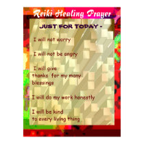 Golden REIKI HEALING PRAYER SCRIPT posters