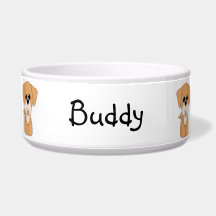 Golden Retreiver Dog Bowl