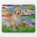 Golden Retriever #10 - Lilies #2 mousepads