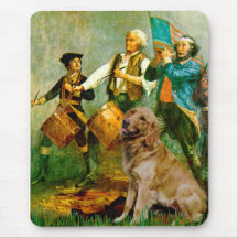 Golden Retriever 1 - Spirit of '76 Mouse Mats