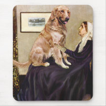 Golden Retriever 1 - Whistler's Mother Mouse Pads
