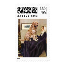 Golden Retriever 1 - Whistlers Mother Postage Stamps