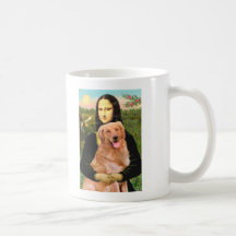 Golden Retriever 2 - Mona Lisa Mugs