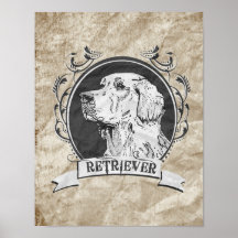 GOLDEN RETRIEVER (2) POSTER