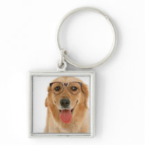 Golden Retriever 3 Keychain