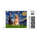 Golden Retriever 8 - Starry Night postage