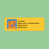 Golden Retriever Address Labels #2 - "Sydney" labels