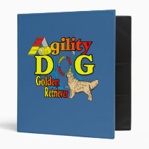 Golden Retriever Agility 3 Ring Binder