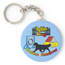 Golden Retriever Agility Dog Gifts keychains