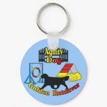 Golden Retriever Agility Dog Gifts keychains