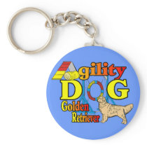 Golden Retriever Agility Gifts keychains