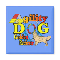 Golden Retriever Agility Gifts magnets