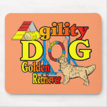 Golden Retriever Agility Gifts mousepads