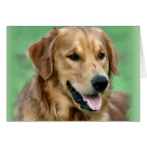 Golden Retriever Art Gifts cards