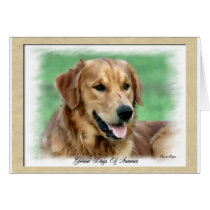 Golden Retriever Art Gifts cards