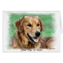 Golden Retriever Art Gifts cards