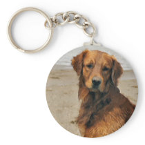 Golden Retriever Art gifts keychains