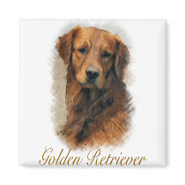 Golden Retriever Art Gifts magnets