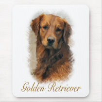 Golden Retriever Art Gifts mousepads