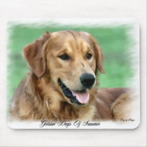 Golden Retriever Art Gifts mousepads